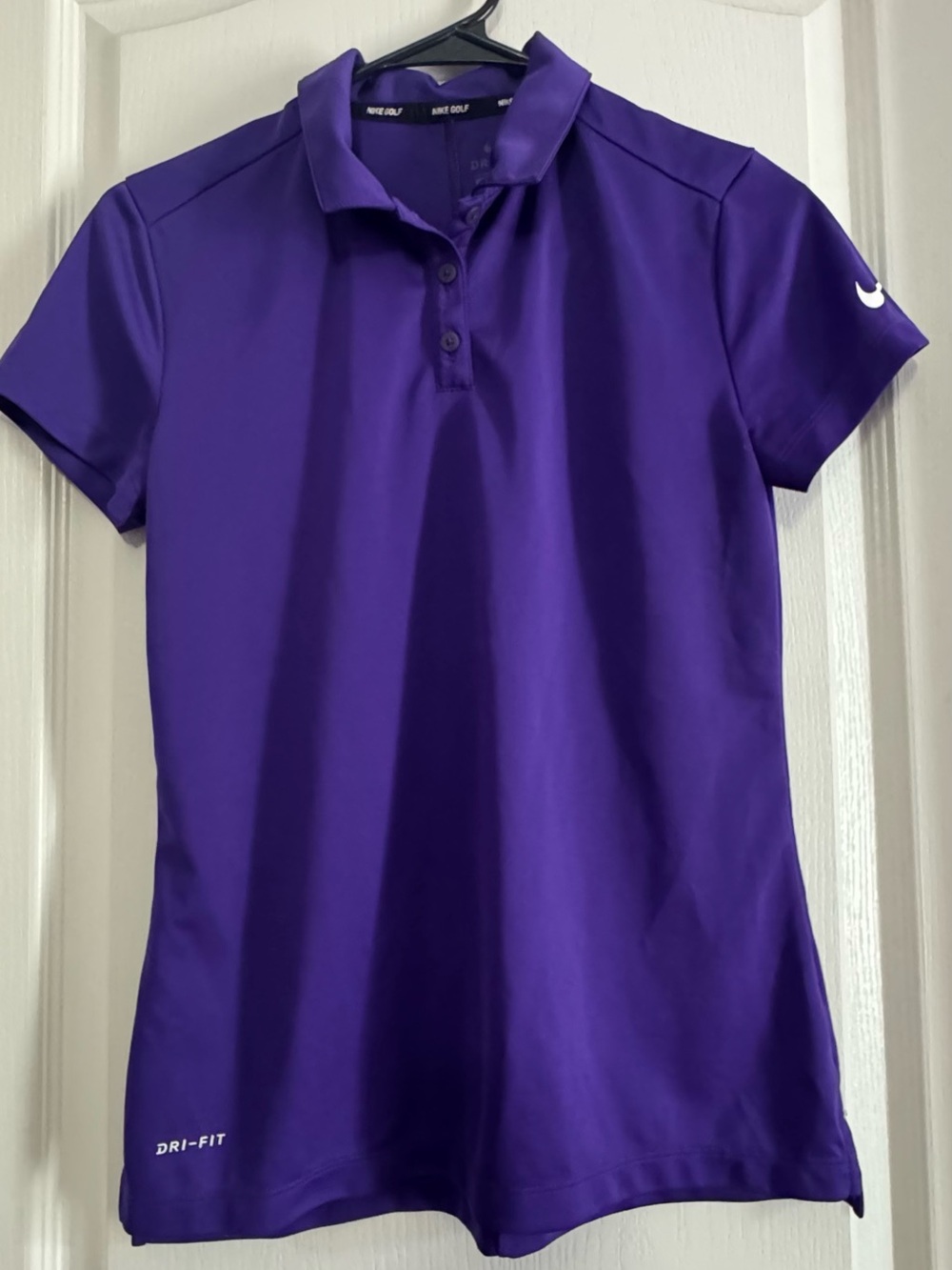 Nike Women’s Purple Dri-FIT Polo Top- S